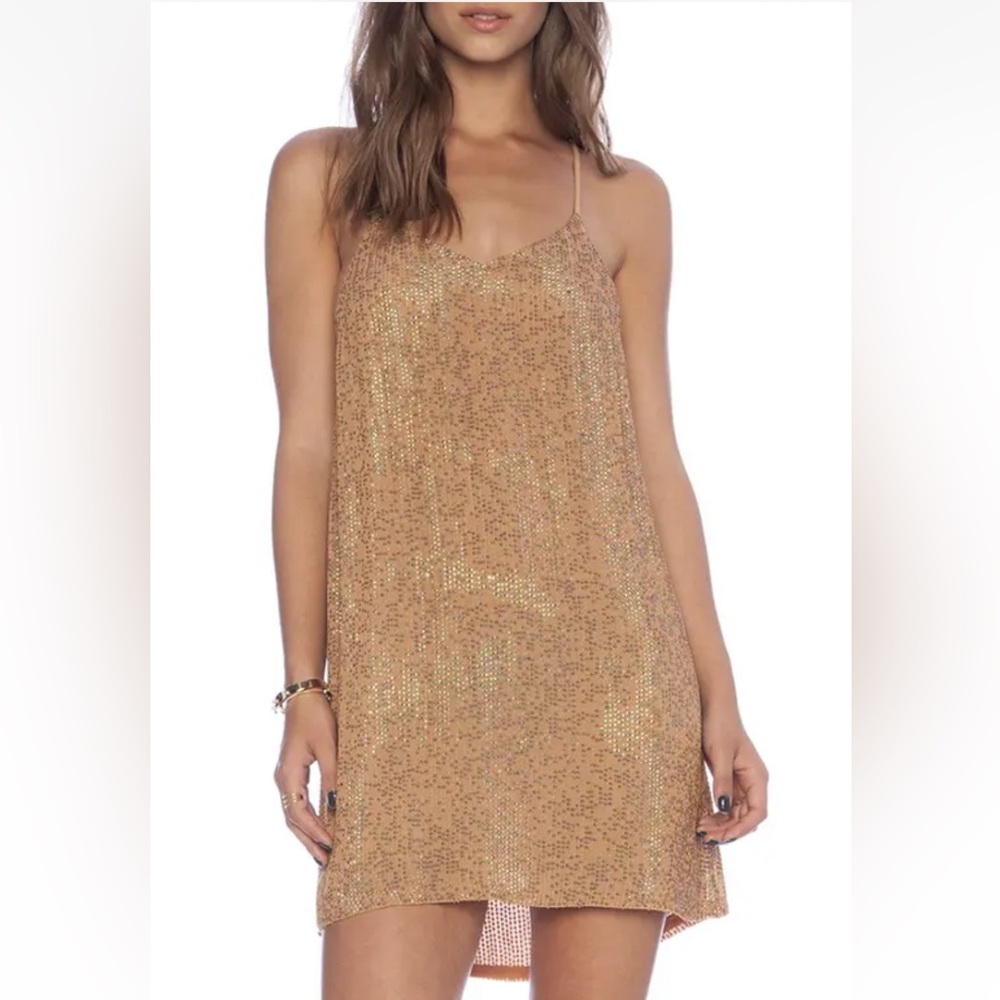 MLV Olivia Sequin dress XS orange (dr2)
